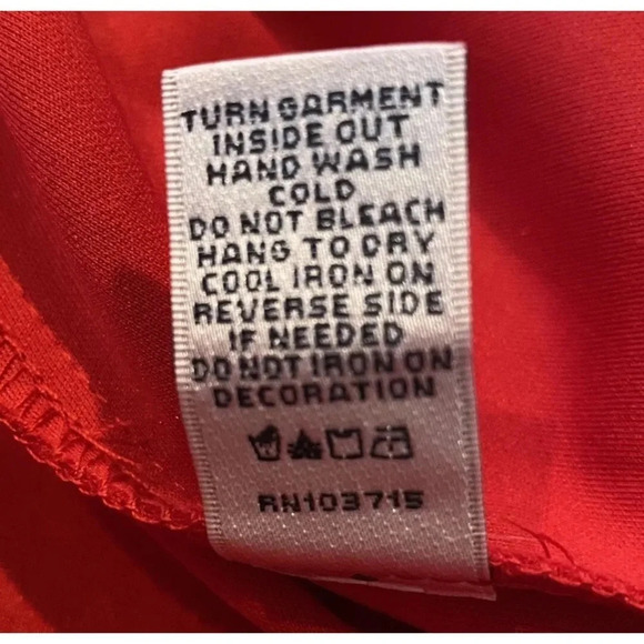 NWT Neiman Marcus Red Cold Shoulder Shift Dress Womens Size 16 (890) - Picture 7 of 7